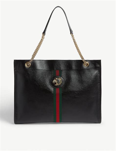 gucci black and white bag|Gucci handbag selfridges.